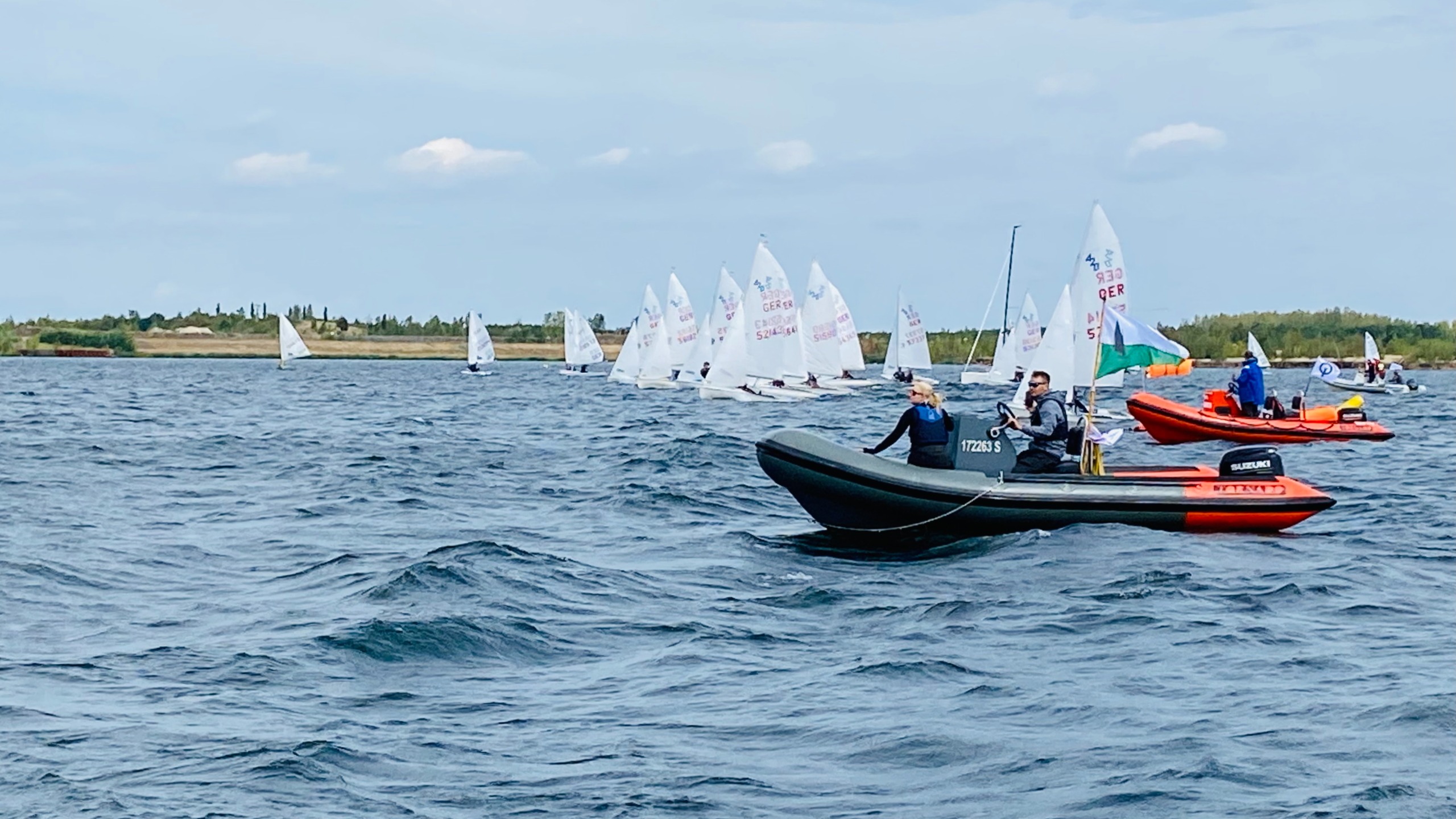 Mitteldeutsche Meisterschaft 2024 im 420er, SCR-Jugend auf dem Zwenkauer See