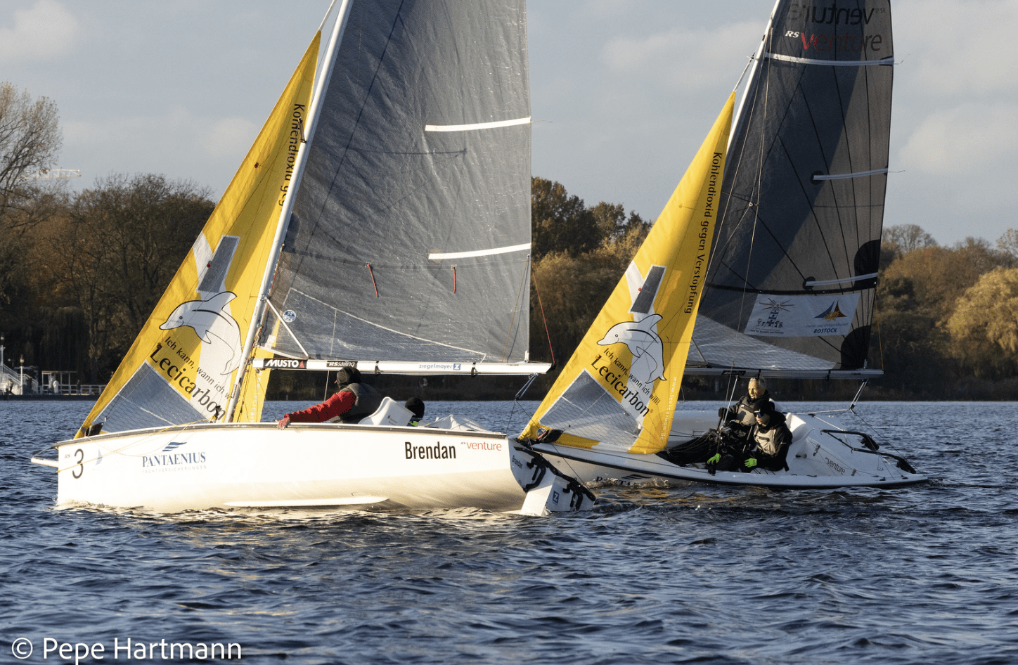 SCR-Segler bei der Meisterschaft der Meister auf der Außenalster in Hamburg