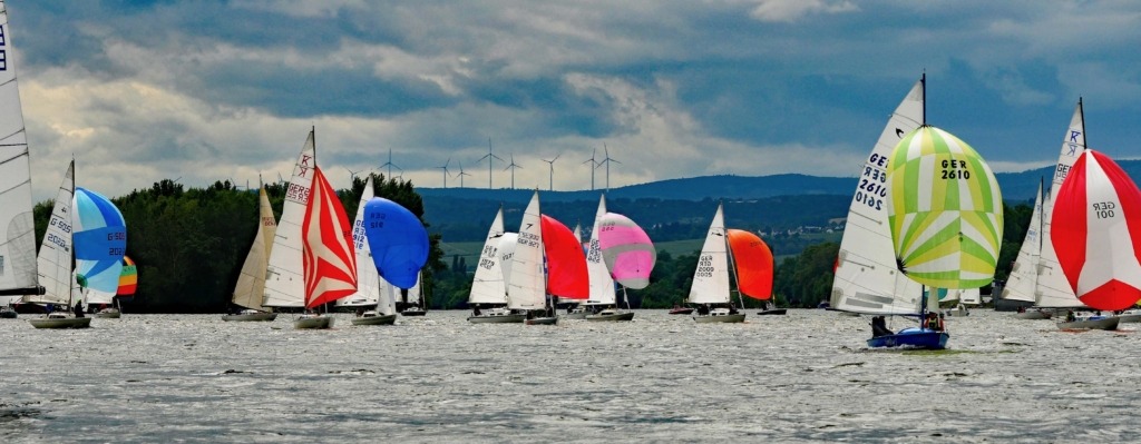 Regatta auf dem Rhein